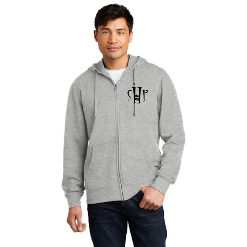 Fashion Hoodie-Official SHP Zip Hoodie - (Heather Grey)